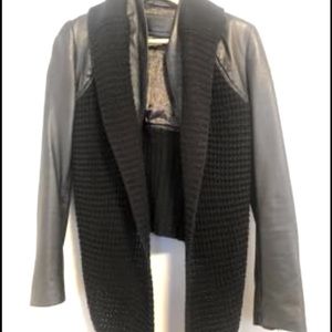 Line brand leather jacket/sweater size small